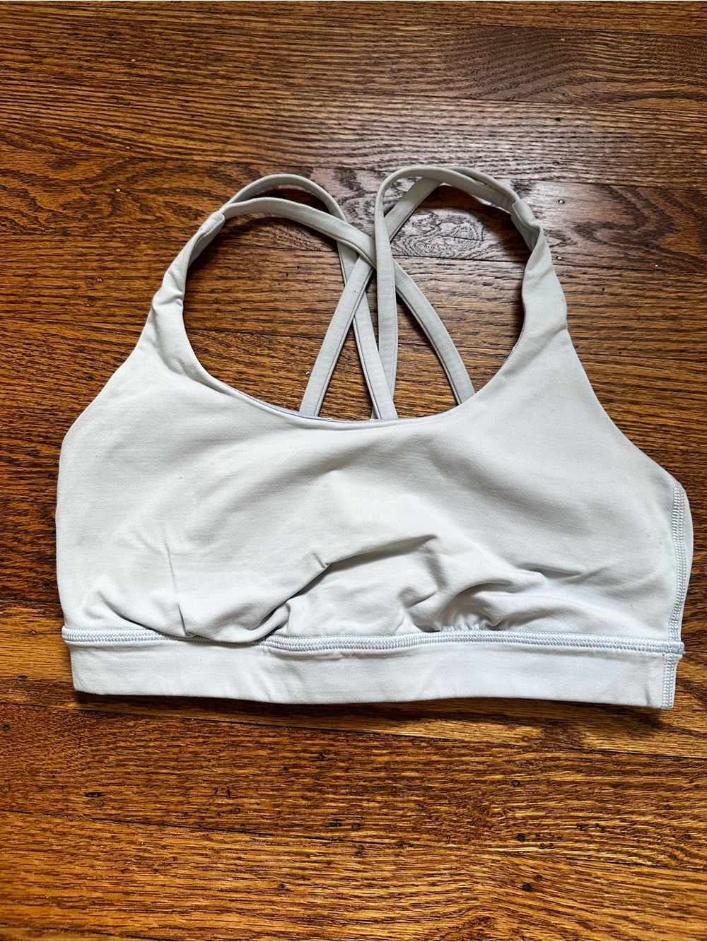 lululemon athletica Light Gray Crisscross Sports Bra